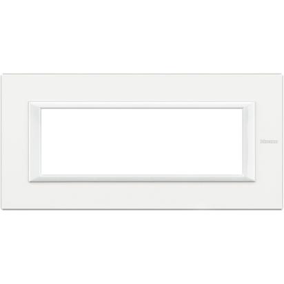 Axolute Italian standart RECTANGULAR white Frame 6 modules