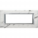 Axolute Italian standart RECTANGULAR carrara marble Frame 6 modules