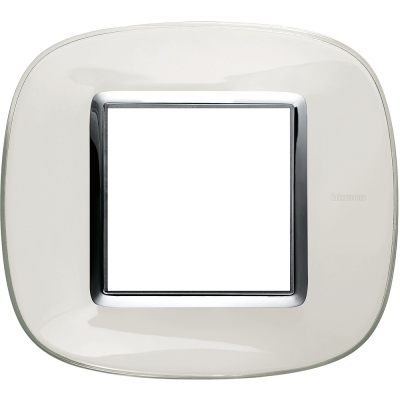 Axolute Рамка ELLIPTIC liquid белая 1 местная