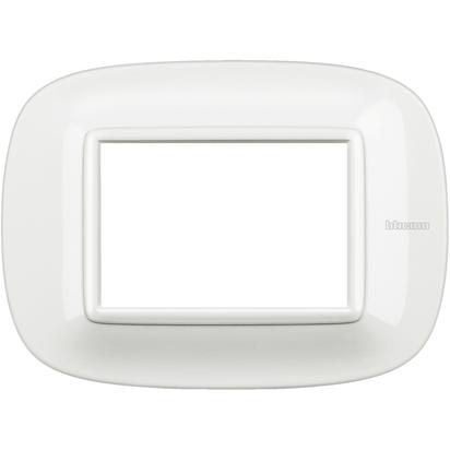 Axolute Italian standart ELLIPTIC white Frame - 3 modules