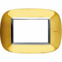 Axolute Italian standart ELLIPTIC shiny gold Frame - 3 modules