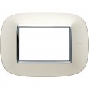Bticino Axolute itāļu standarts ELLIPTIC silver mat Rāmis - 3 moduļiod