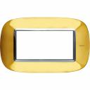 Axolute Italian standart ELLIPTIC shiny gold Frame - 4 modules