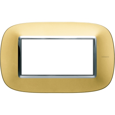 Axolute Italian standart ELLIPTIC gold mat Frame - 4 modules