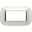Bticino Axolute itāļu standarts ELLIPTIC silver mat Rāmis - 4 moduļiod