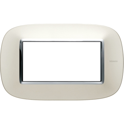 Bticino Axolute itāļu standarts ELLIPTIC silver mat Rāmis - 4 moduļiod