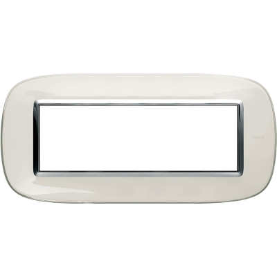 Axolute Italian standart ELLIPTIC liquid white Frame 6 modules