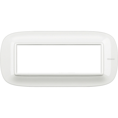 Axolute Рамка Итальянский стандарт ELLIPTIC белая 6 модуля