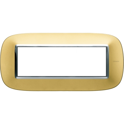Bticino Axolute itāļu standarts ELLIPTIC gold mat Rāmis 6mod