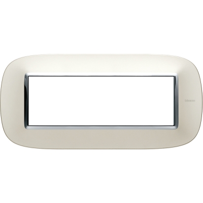 Axolute Рамка Итальянский стандарт ELLIPTIC silver mat 6 модуля