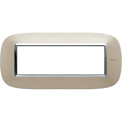 Bticino Axolute itāļu standarts ELLIPTIC light titanium Rāmis 6mod