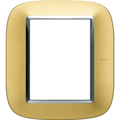 Axolute Italian standart ELLIPTIC gold mat Frame 3 + 3 modules