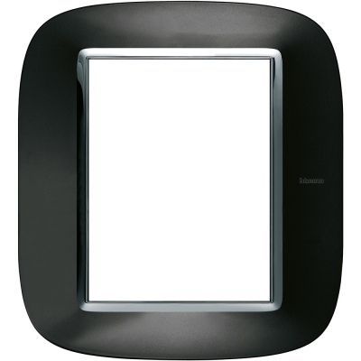 Axolute Italian standart ELLIPTIC anthracite Frame 3 + 3 modules