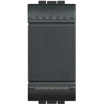 Bticino Living Light anthracite Switch 1 module with screw terminals
