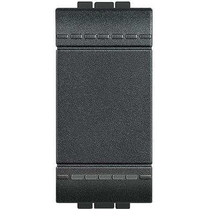 Bticino Living Light anthracite Two-way Switch 1 module with screw terminals