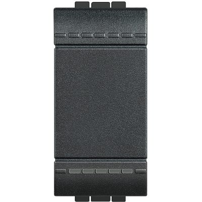 Bticino Living Light anthracite Two-way Switch 1 module with screw terminals