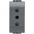 Bticino Living Light anthracite Socket 1 module