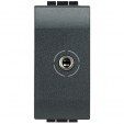 Bticino Living Light anthracite Socket Audio 3.5mm JACK