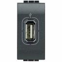 Bticino Living Light anthracite Socket USB  for data transmition