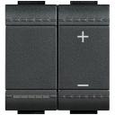 Bticino Living Light antracīts Tastdimmer 2 moduļi 0 - 10V