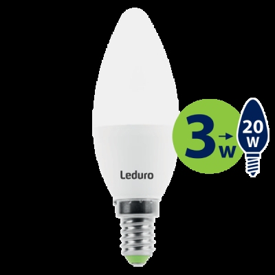 Leduro LED sp. E14 B35 3W 2700K 200lm