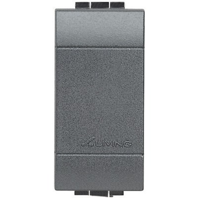 Bticino Living Light антрацит Заглушка на пустое место 1 модуль