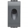 Bticino Living Light anthracite Blank plate with knockout 9mm 1 module