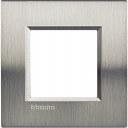 Bticino LivingLight Frame Brushed steel 1- gang