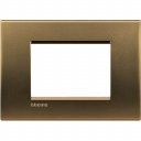 Bticino LivingLight Rāmis Itāļu standarts Bronze 3- vietīgs