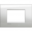 Bticino LivingLight Frame Italian standart Moonlight Silve 3- gang