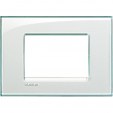 Bticino LivingLight Frame Italian standart Aquamarine 3- gang