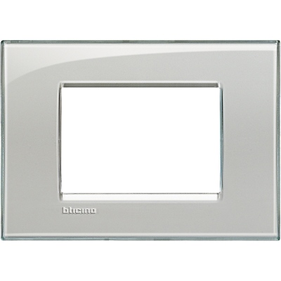 Bticino LivingLight Frame Italian standart Cold grey 3- gang