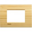 Bticino LivingLight Frame Italian standart Bamboo 3- gang