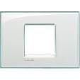 Bticino LivingLight Frame Italian standart Aquamarine 2- gang - wide