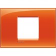 Bticino LivingLight Rāmis Itāļu standarts Orange 2-vietīgs- plats