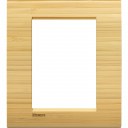 Bticino LivingLight Рамка Итальянский стандарт Bamboo 3 + 3- местная