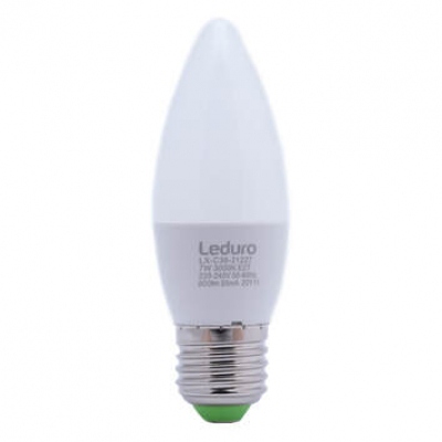 Leduro LED sp. E27 B35  7.0W 3000K  600lm