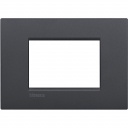 Bticino LivingLight Rāmis Itāļu standarts Air Anthracite 2- vietīgs