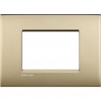 Bticino LivingLight Rāmis Itāļu standarts Air Satin gold 2- vietīgs