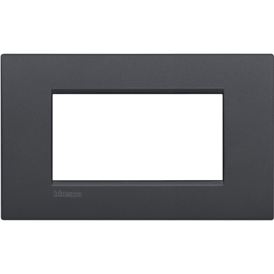 Bticino LivingLight Рамка Итальянский стандарт Air Anthracite 4- местная