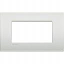 Bticino LivingLight Rāmis Itāļu standarts Air Pearl white 4- vietīgs