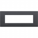Bticino LivingLight Rāmis Itāļu standarts Air Anthracite 7- vietīgs