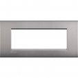 Bticino LivingLight Рамка Итальянский стандарт Air Satin nickel 7- местная
