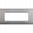 Bticino LivingLight Frame Italian standart Air Satin nickel 7- gang