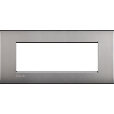 Bticino LivingLight Rāmis Itāļu standarts Air Satin nickel 7- vietīgs