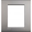 Bticino LivingLight Rāmis Itāļu standarts Air Satin nickel 3 + 3- vietīgs