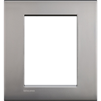Bticino LivingLight Frame Italian standart Air Satin nickel 3+3 - gang