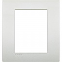 Bticino LivingLight Frame Italian standart Air Pearl white 3+3 - gang