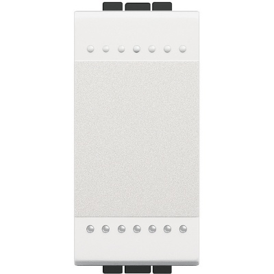Bticino Living Light white Switch 1 module with screw terminals