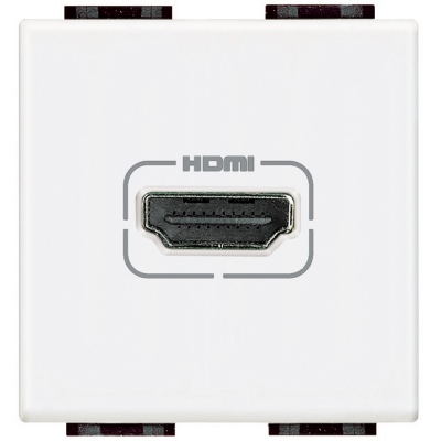 Bticino Living Light balts Rozete HDMI